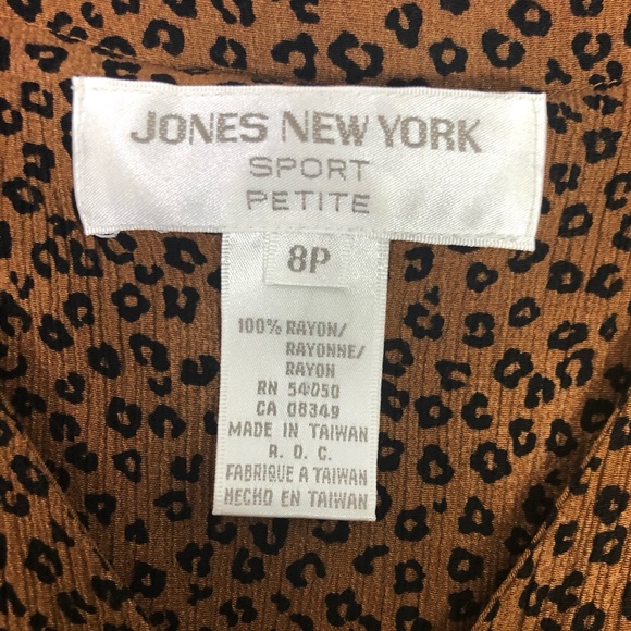 Vintage Jones New York Animal Print Dress - Picture 12 of 12